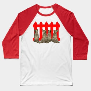 red caged puppies Baseball T-Shirt